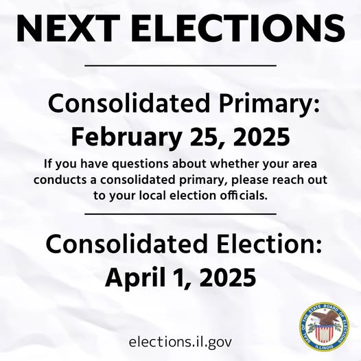 NOTICE OF FEBRUARY 25, 2025 CONSOLIDATED PRIMARY ELECTION  FOR THE CITY OF DEKALB